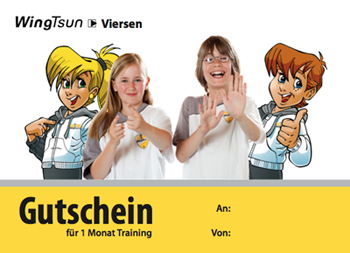 Gutschein für Kinder - Kids-WingTsun - Selbstbehauptung und Gewaltprävention