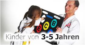 Wir vermitteln die Kampfkunst Taekwon-Do bereits an Kinder im Alter von 3 Jahren.